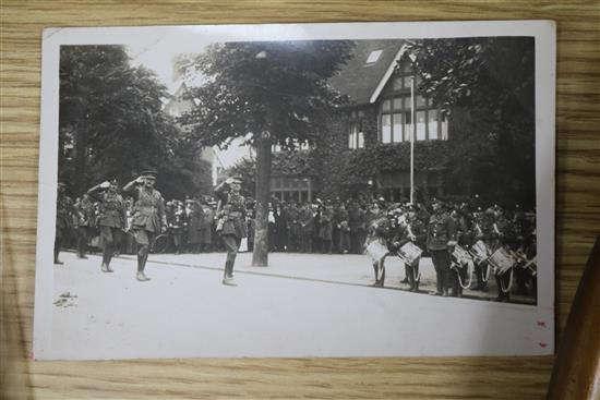 Two albums of Edwardian and later postcards, subjects include a girl with a large early German teddy bear, YWCA, hospital ward scenes